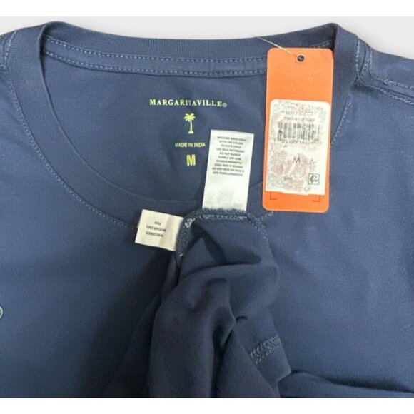 Jimmy Buffett Margaritaville Mens Shirt Blue Medium Havana Day Dreaming Summer - Picture 6 of 6